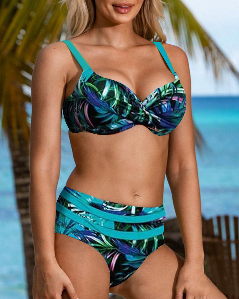 Eva | Ruffled High-Waist Bikini für sonnige Strandtage
