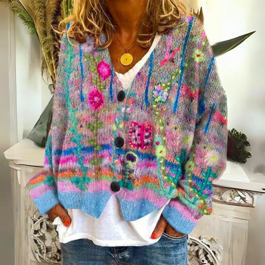 Hannah | Bunter, kuscheliger Pullover