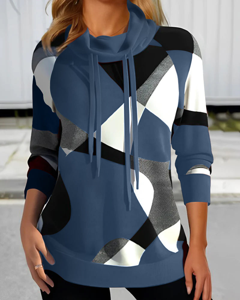Carlene | Kleid mit geometrischem Muster