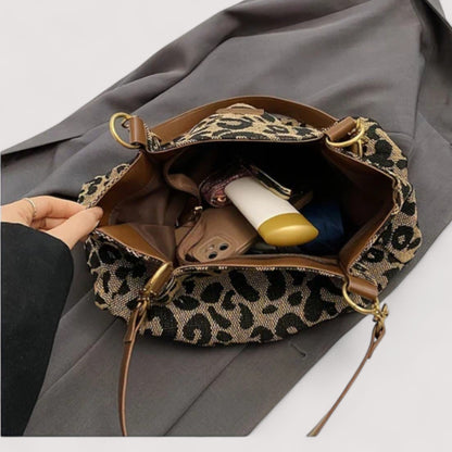 Anouk™ | Leopard Print Canvas Tote Bag
