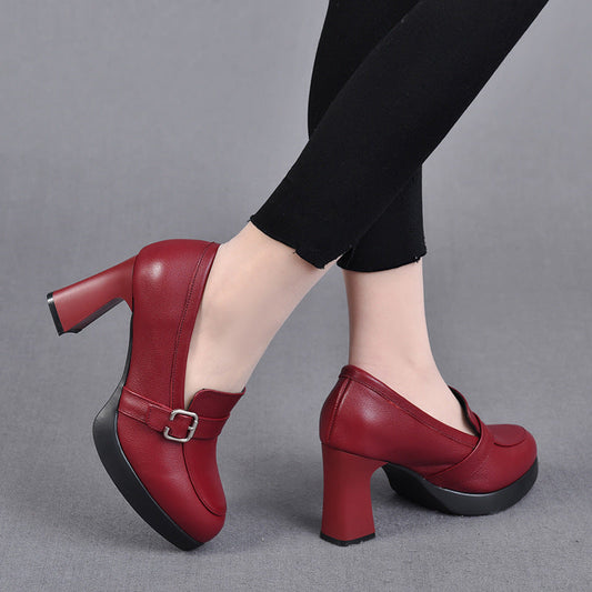 Livia | Vielseitige Leder-High Heels für jede Gelegenheit
