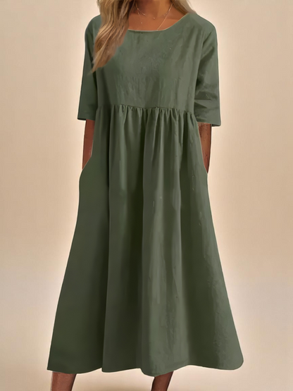 Minea | Leichtes Sommerkleid mit eleganter, fließender Silhouette