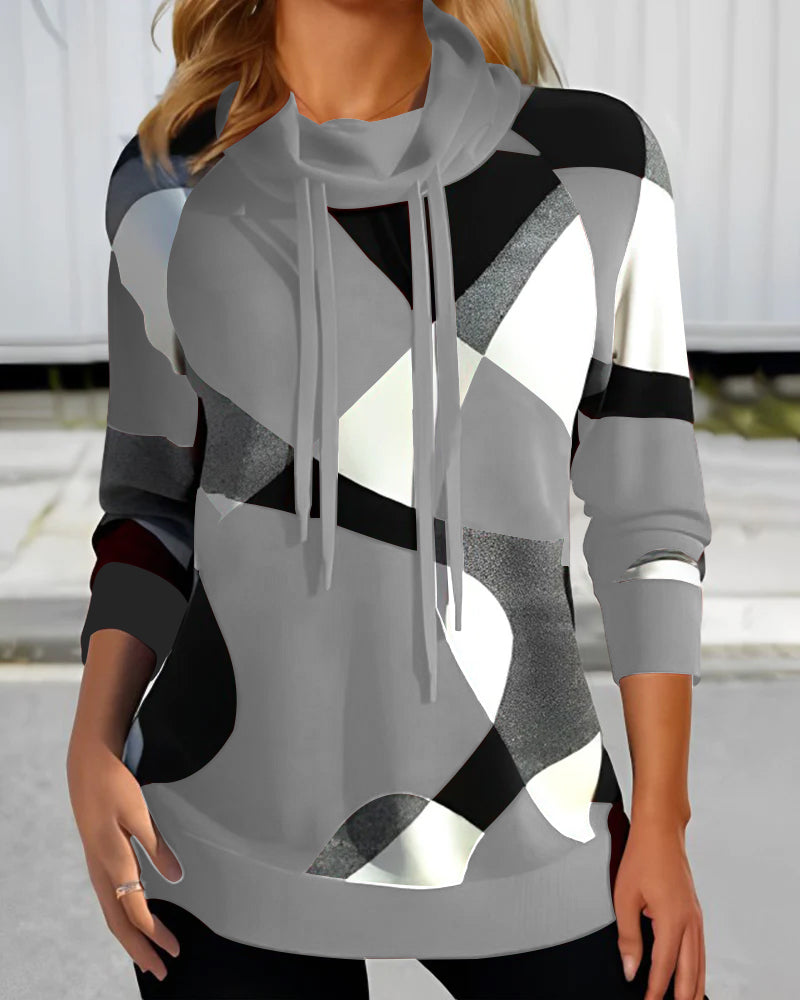 Carlene | Kleid mit geometrischem Muster