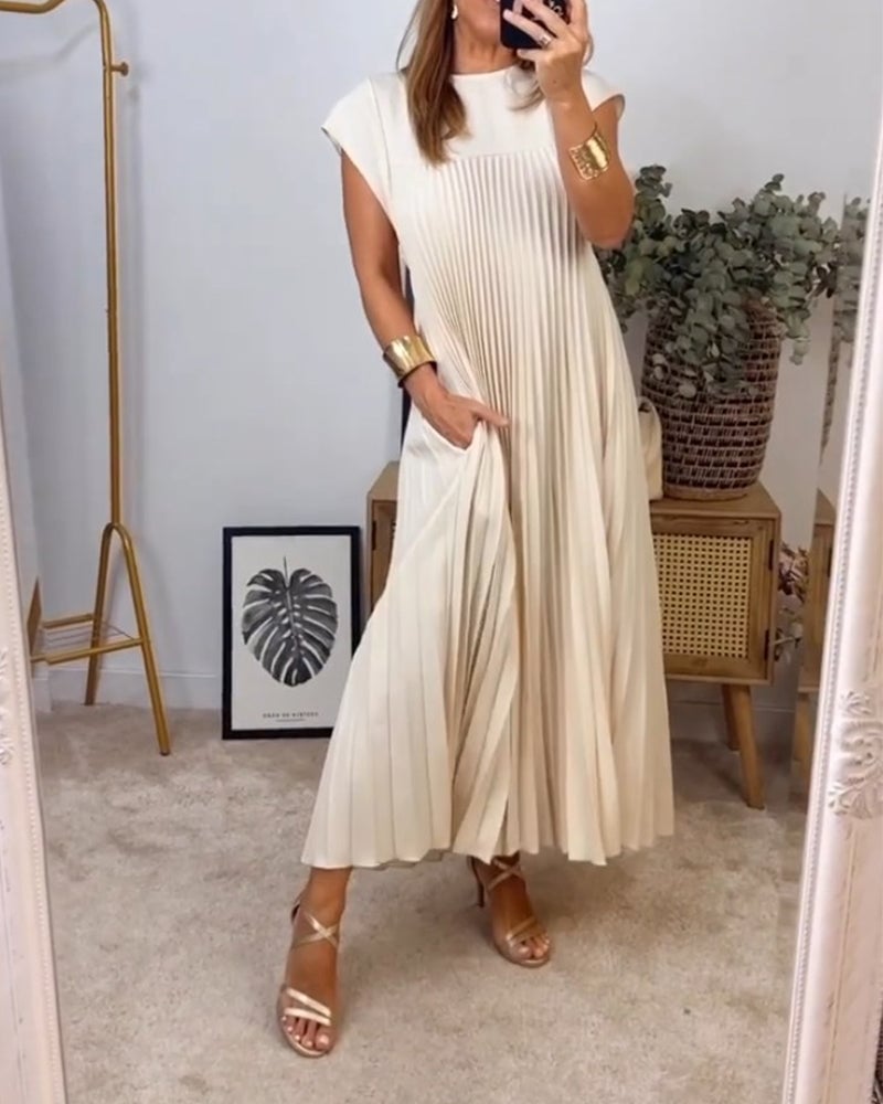 Jolijn | Lockeres Kleid mit Taschen und Falten-Design