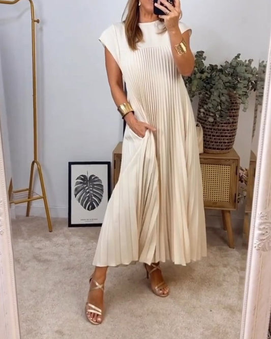 Jolijn | Lockeres Kleid mit Taschen und Falten-Design