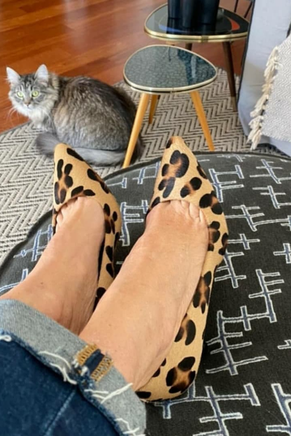 Leopardmuster Kitten-Heels aus Wildlederimitat – Vorbestellung