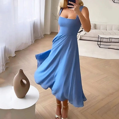 Johanna | Ärmelloses Midikleid mit eleganter, fließender Silhouette