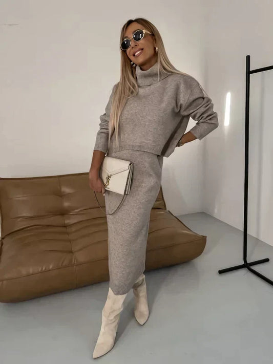 Sonja | Rollkragenpullover Kleid