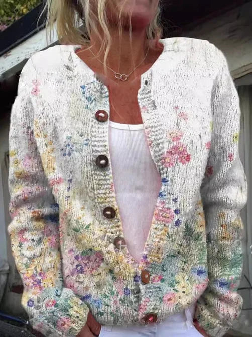 Cassidy | Zeitloser Cardigan im floralen Design