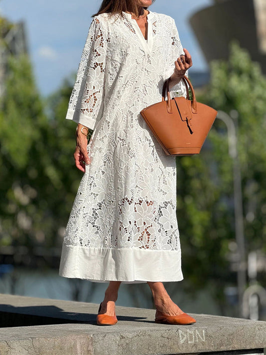 Xaveria | Sommerkleid mit modernem Print und lockerem Schnitt