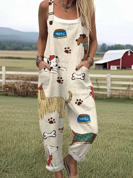Sommerlicher Vintage Floral Jumpsuit für Damen - Eleganter Komfort für den ganzen Tag