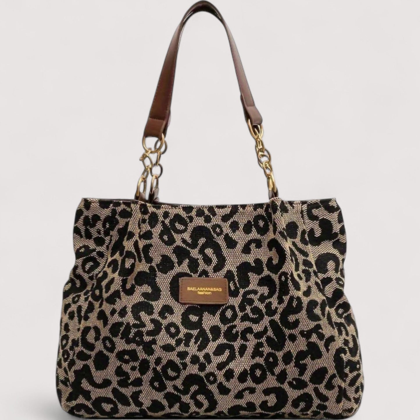 Anouk™ | Leopard Print Canvas Tote Bag