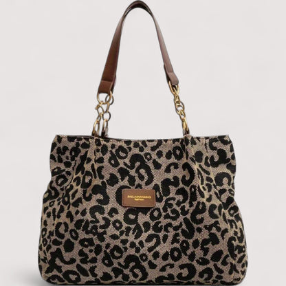 Anouk™ | Leopard Print Canvas Tote Bag