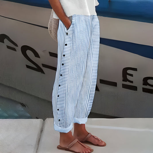 Sandrine | Leichte Damenhose mit flexiblem Gummibund
