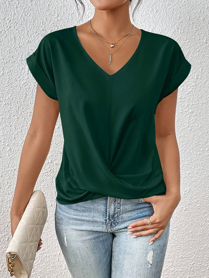 Cleo | Komfortables T-Shirt mit Herz-Ausschnitt für den Alltag