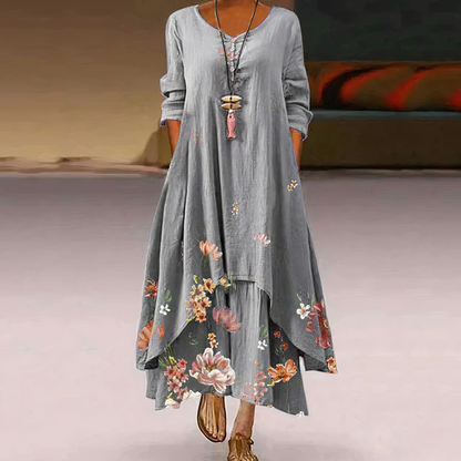 Mirjam | Elegantes Baumwollkleid mit fließendem Schnitt