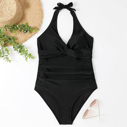 Leona | Hochtaillierter Bikini mit figurformendem Push-Up-Top