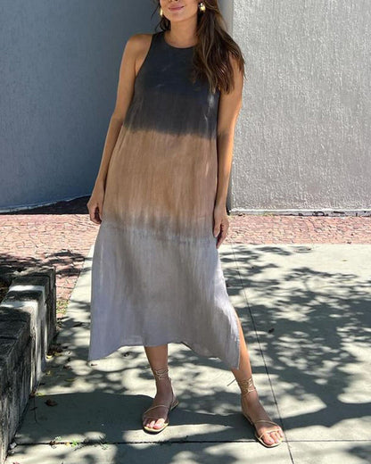 Yvonne | Modernes Ärmelloses Ombre-Sommerkleid