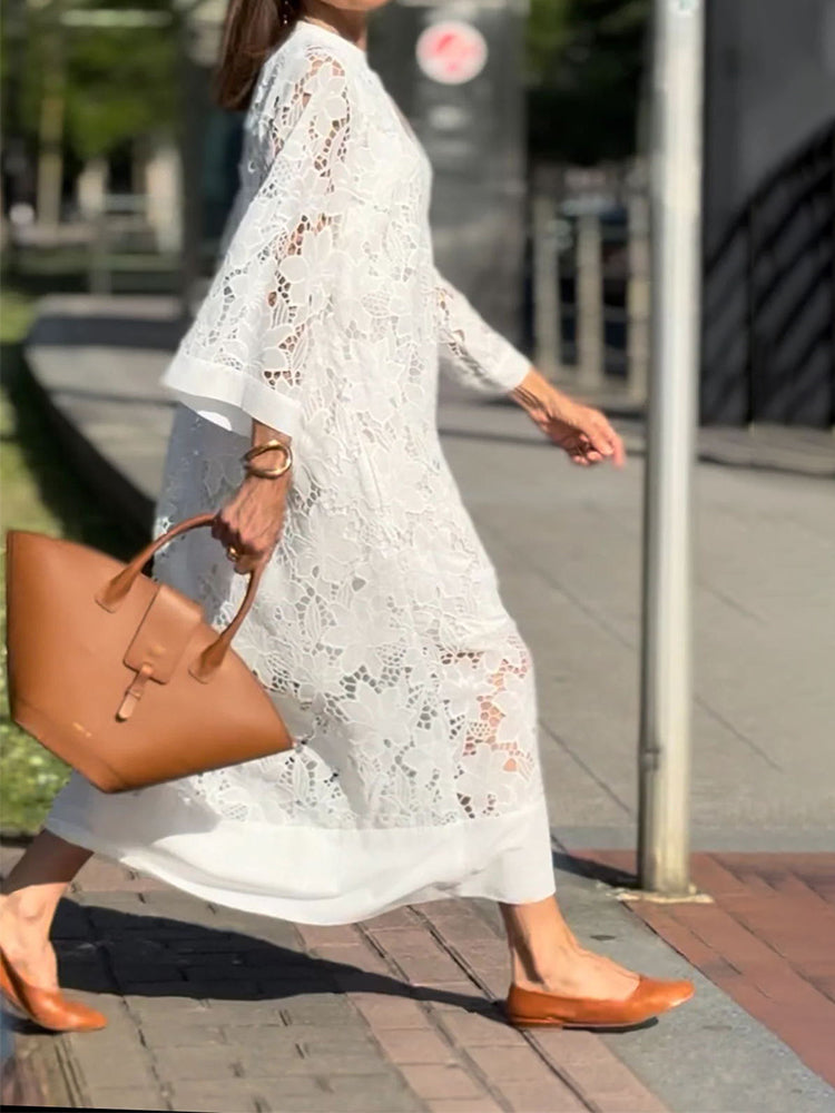 Xaveria | Sommerkleid mit modernem Print und lockerem Schnitt