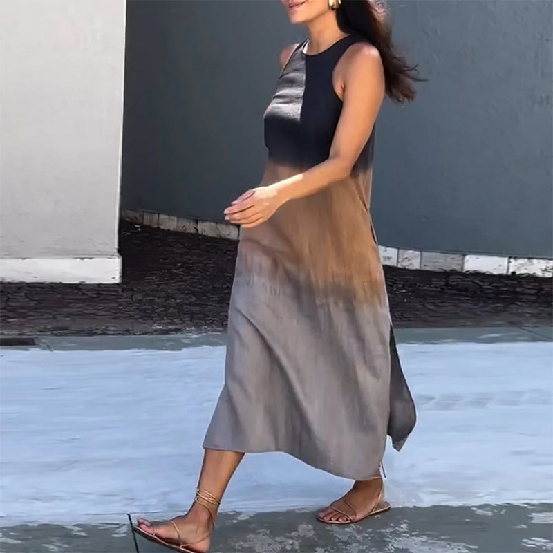 Yvonne | Modernes Ärmelloses Ombre-Sommerkleid