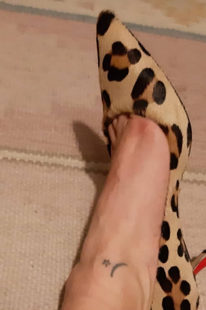 Leopardmuster Kitten-Heels aus Wildlederimitat – Vorbestellung