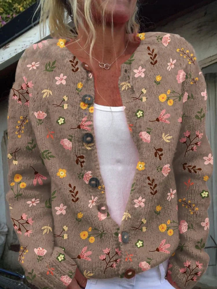 Cassidy | Zeitloser Cardigan im floralen Design