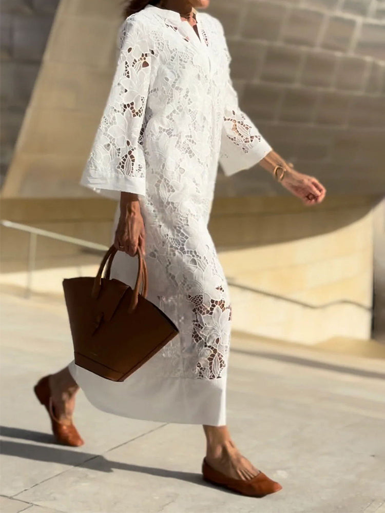Xaveria | Sommerkleid mit modernem Print und lockerem Schnitt