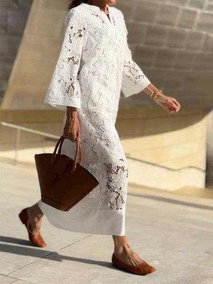 Xaveria | Sommerkleid mit modernem Print und lockerem Schnitt