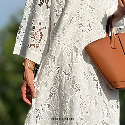 Xaveria | Sommerkleid mit modernem Print und lockerem Schnitt