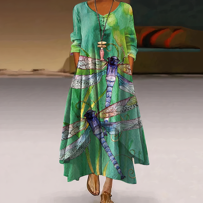 Mirjam | Elegantes Baumwollkleid mit fließendem Schnitt