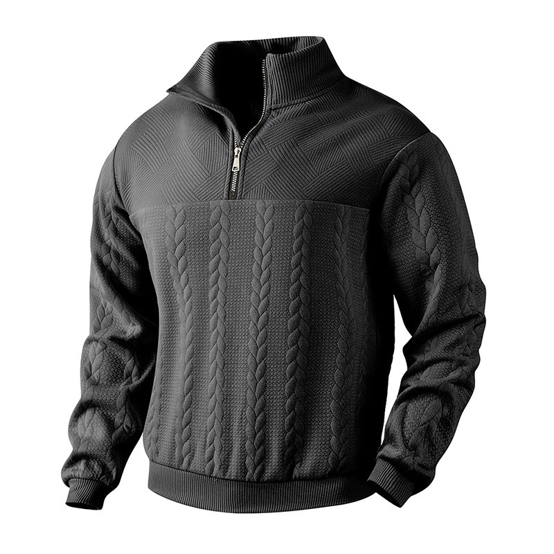 Rafael | Vintage-Style Herrenpullover mit Reißverschluss