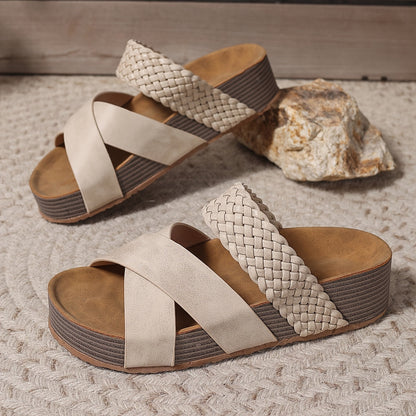 Martine | Stilvolle Orthopädische Ledersandalen für Optimalen Komfort