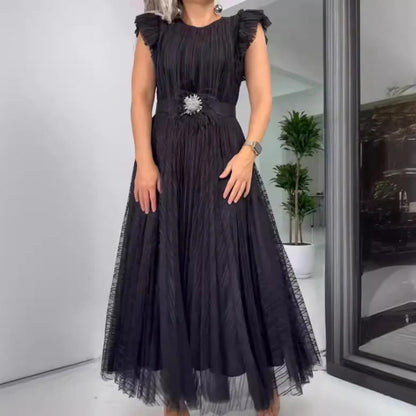 Elegantes Chiffonkleid mit tailliertem Schnitt
