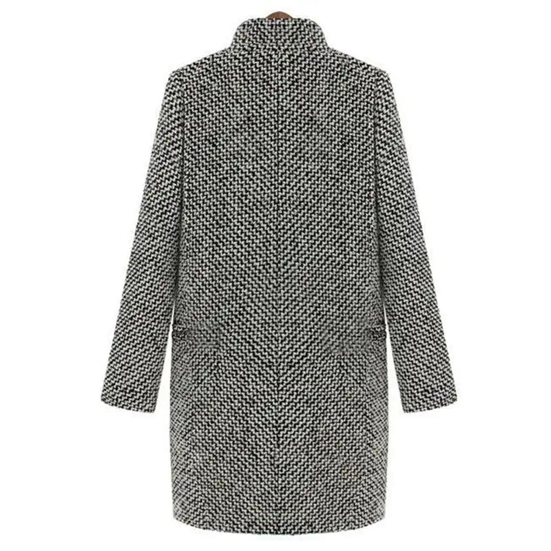 Cheska | Lange Wollmantel-Jacke