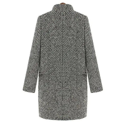 Cheska | Lange Wollmantel-Jacke