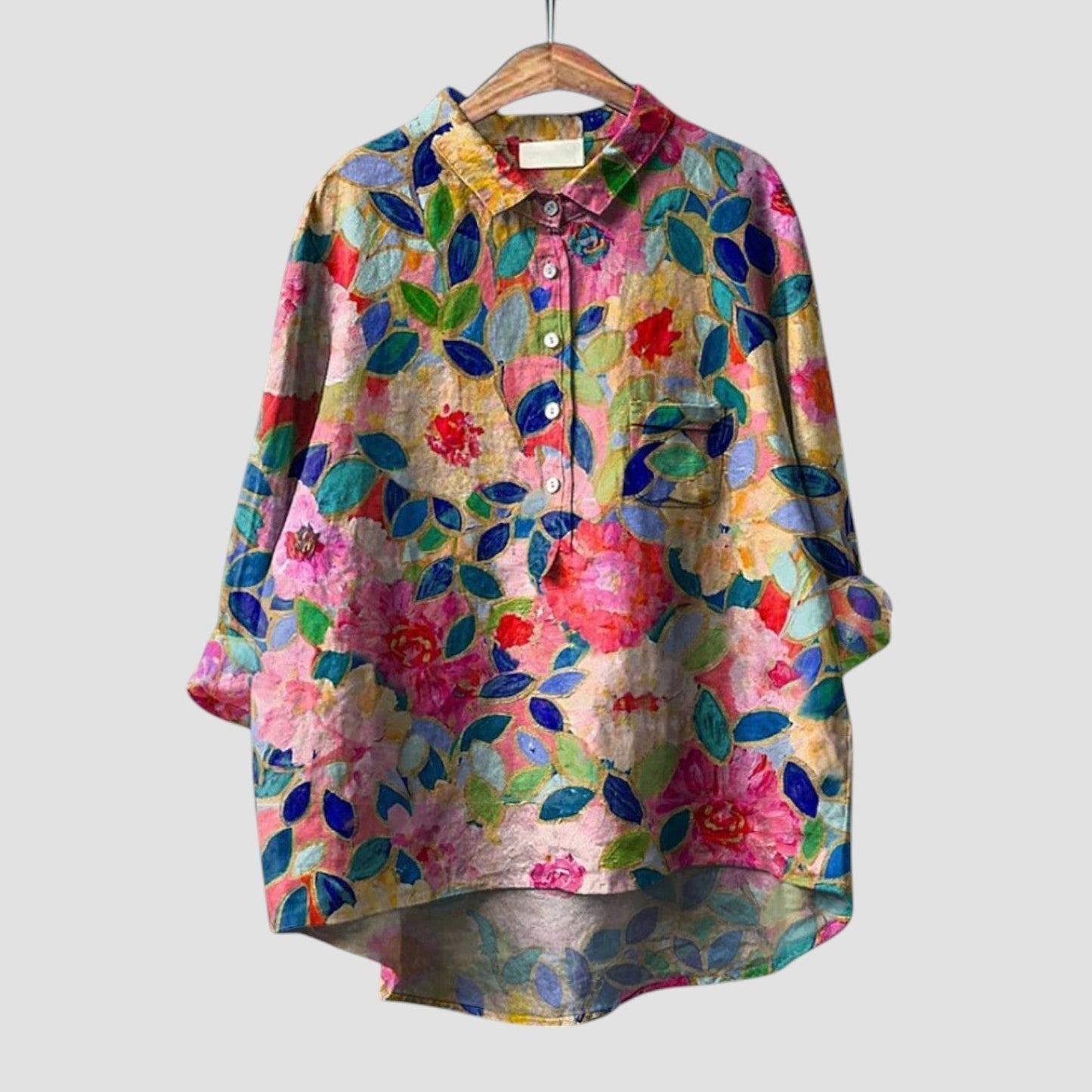 Gudula | Leichte Bluse mit floralem Design