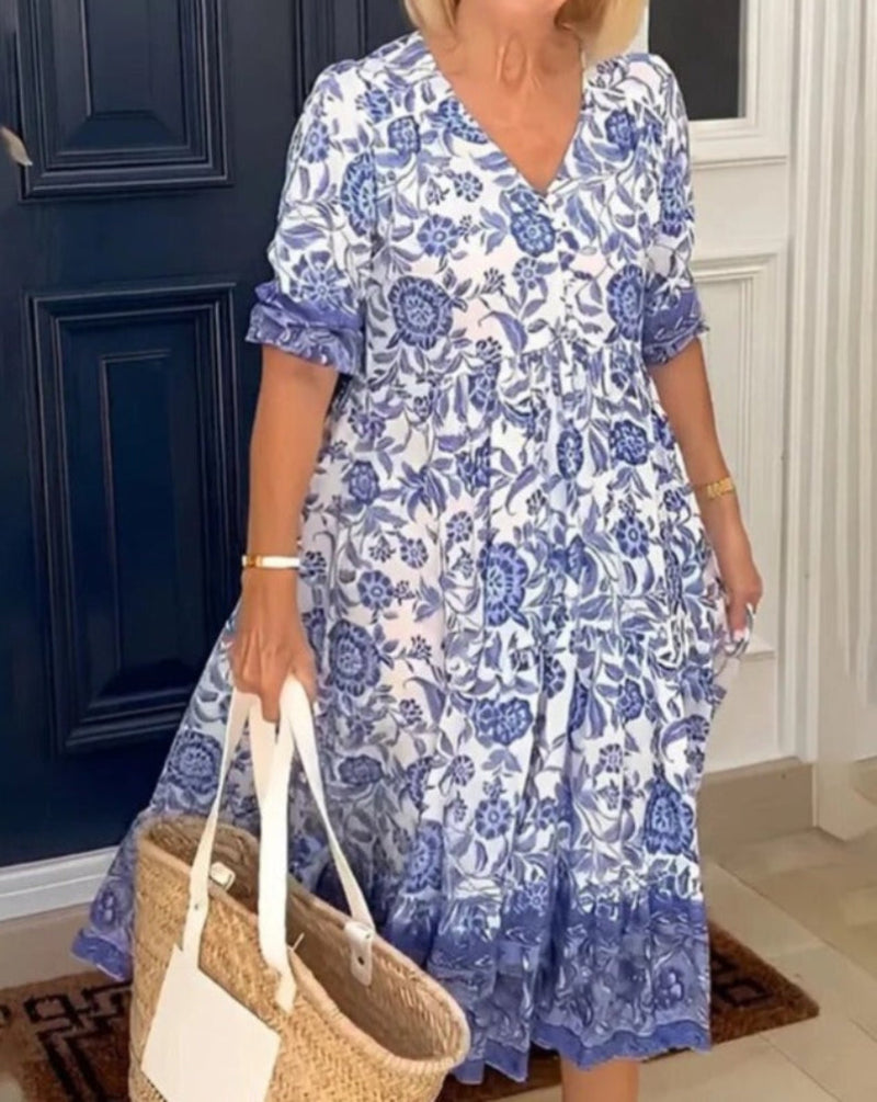 Wiebke | Femininisches Midikleid mit lässigem Schnitt