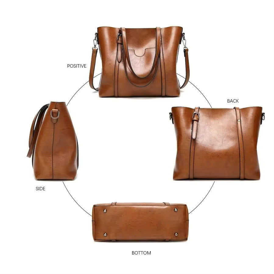 Louisa | Elegante Ledertasche für Alltag und Beruf