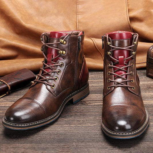 Aaron | Elegante Oxford-Stiefel aus feinstem Leder