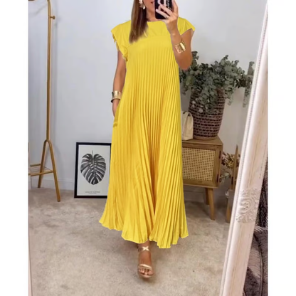 Jolijn | Lockeres Kleid mit Taschen und Falten-Design