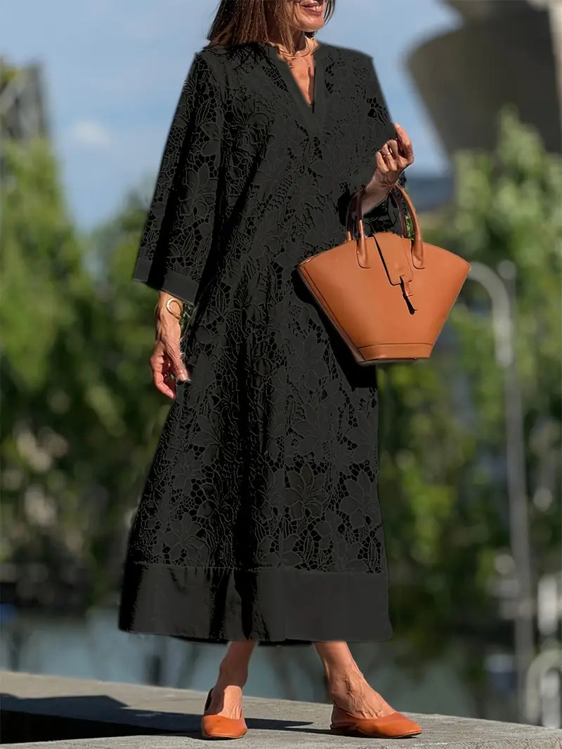 Xaveria | Sommerkleid mit modernem Print und lockerem Schnitt