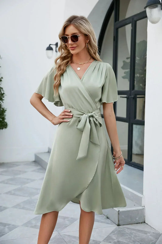 Delphine | Leichtes Sommerkleid mit eleganter V-Form