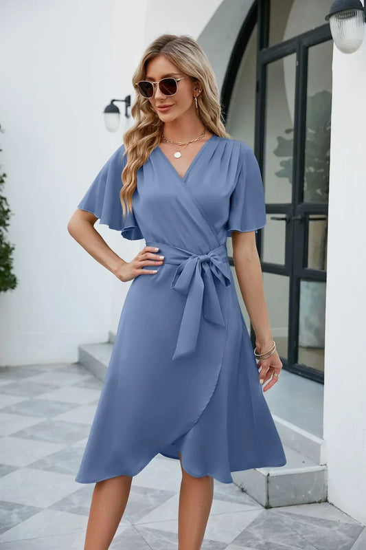 Delphine | Leichtes Sommerkleid mit eleganter V-Form
