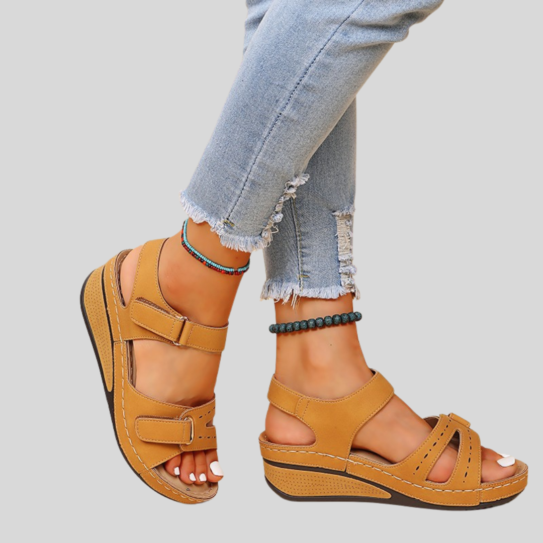 Elvira | Orthopedic Summer Sandals with Slightly Elevated Sole