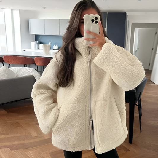 Camila | Cozy Teddy Fleece Jacket