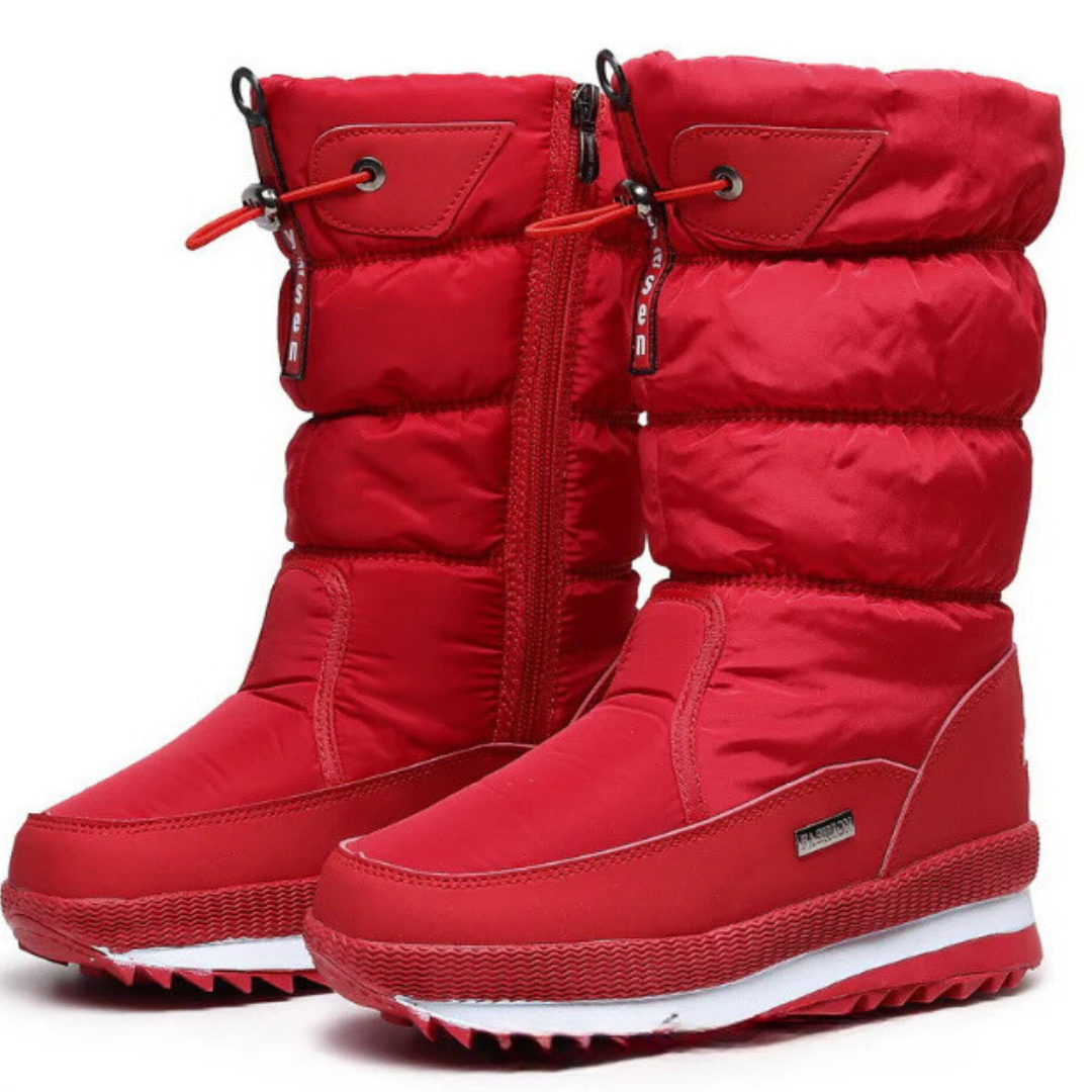 Sofie | Halbfrei Wasserdichte Schneestiefel mit Kunstfell