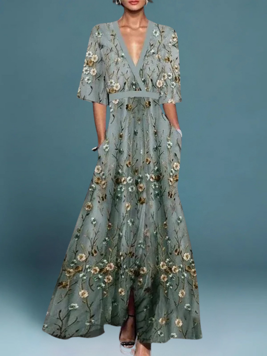 Marisa | Elegantes Blumen-Kleid für einen stilvollen Auftritt