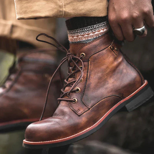 Kelvin | Hochwertige Herren Lederstiefel mit hohem Schaft