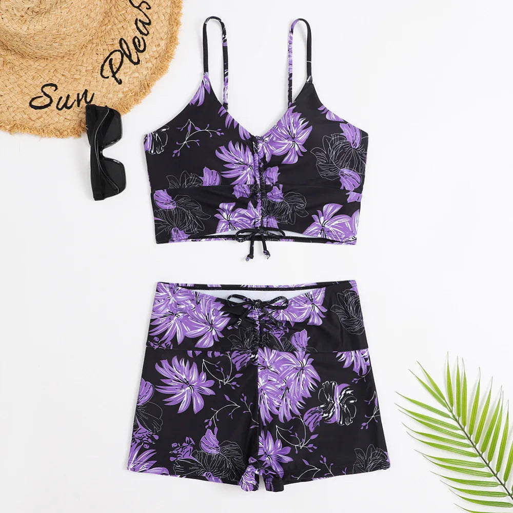 Petra | Feminine Bikini mit Blumenmuster