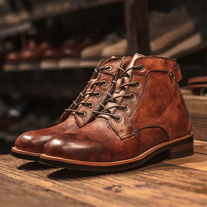 Kelvin | Hochwertige Herren Lederstiefel mit hohem Schaft